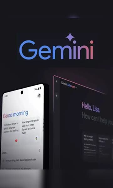 Gemini Advanced 12-Month Global Digital Subscription Email Delivery