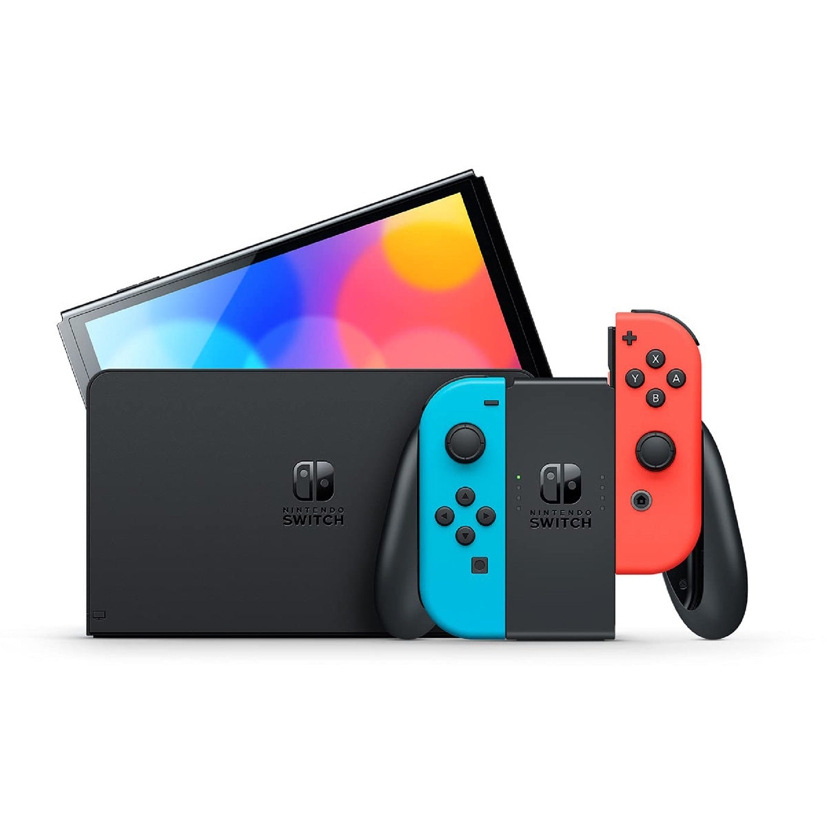 Nintendo Switch – OLED Model with Neon Red & Neon Blue Joy-Con -PRE-OWNED Nintendo CONSOLE  Gamers Point