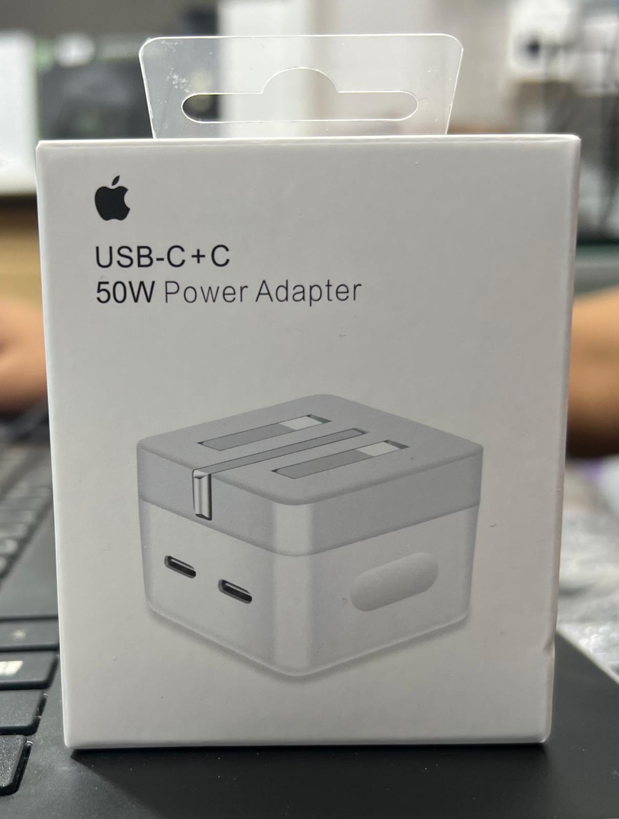 Dual USB-C Fast Charger PD 50W Power Block Type-C Cable For Apple iPad ORIGNAL APPLE CABLE  Gamers Point