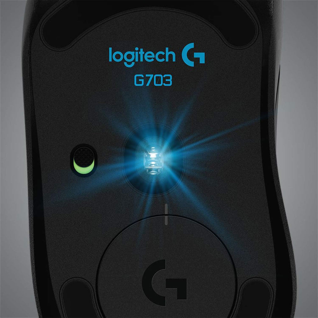 Logitech G703 LIGHTSPEED Wireless Gaming Mouse (910-005094) – Black Gamers Point Bahrain