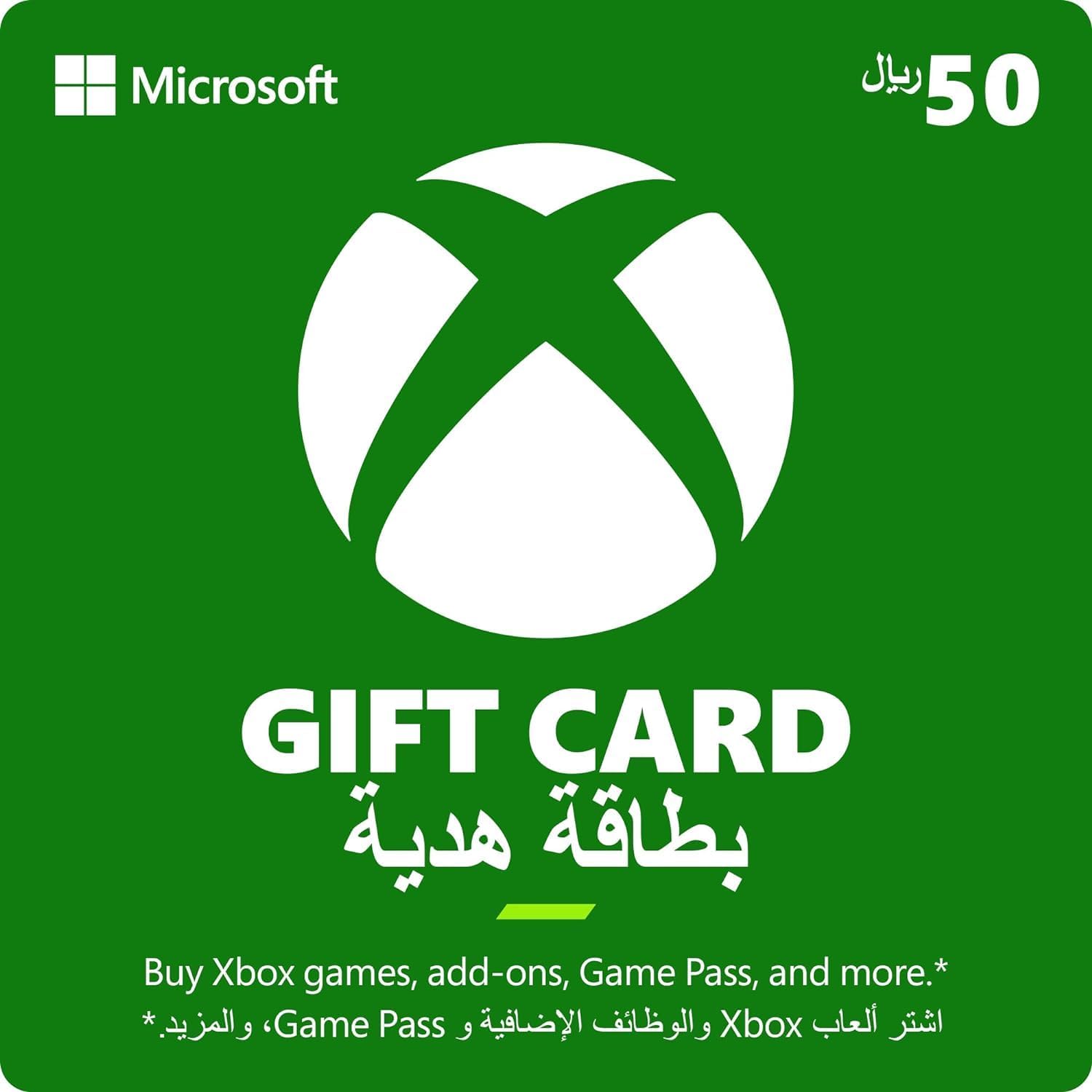 Xbox KSA 50$ Xbox Digital Gaming Currency  Gamers Point