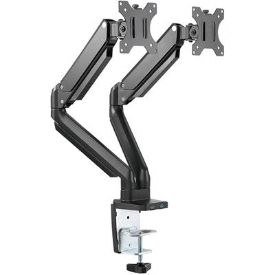 Twisted Minds Premium Dual Monitor Aluminum Gas Spring Pole Mounted Monitor Arm - TM-26-C012U tm Monitor Mounts  Gamers Point