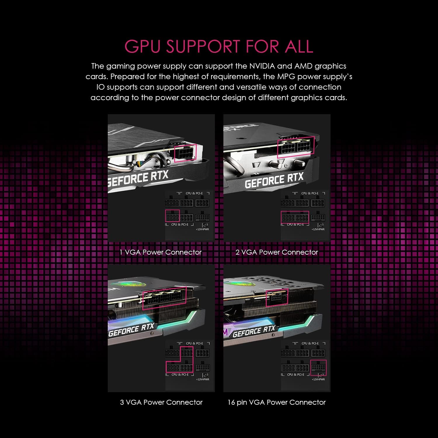 MSI MPG A1000G PCIE5 — 1000W 80 PLUS Gold Fully Modular ATX 3.1 | Gamers Point Bahrain