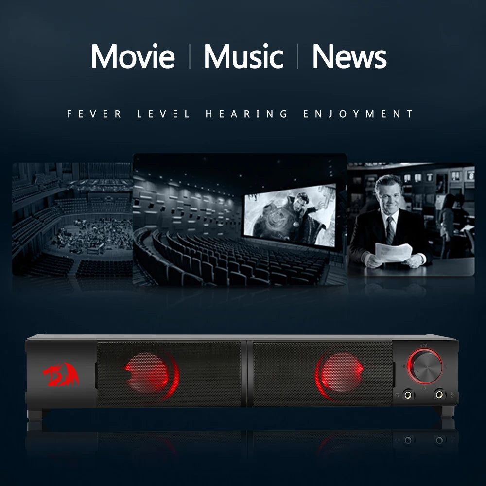 Portable Speaker Portable Speaker | Surround Sound Speakers Pc - Gs550 Aux 3.5mm - bahrain Redragon Speakers  Gamers Point