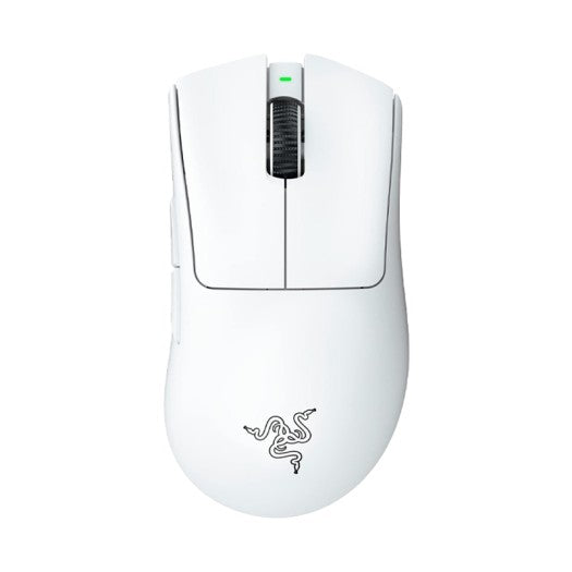 Razer DeathAdder V3 Pro Gaming Mouse: 64g Ultra Lightweight - Focus Pro 30K Optical Sensor - Fast Optical Switches Gen-3 - HyperSpeed Wireless - 5 Programmable Buttons - 90 Hr Battery - White RAZER MOUSE  Gamers Point