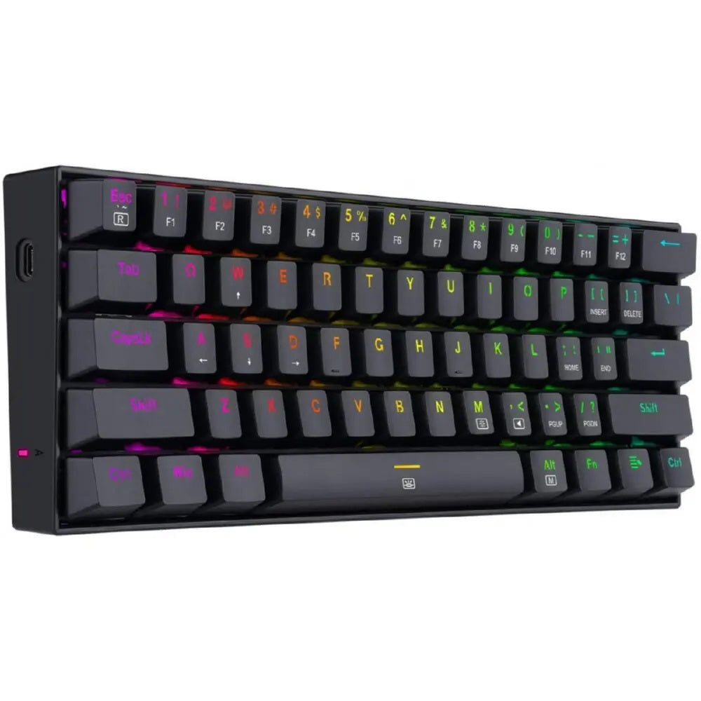 Redragon K630 60% Mechanical Keyboard Black– Brown Switch Redragon Keyboard  Gamers Point