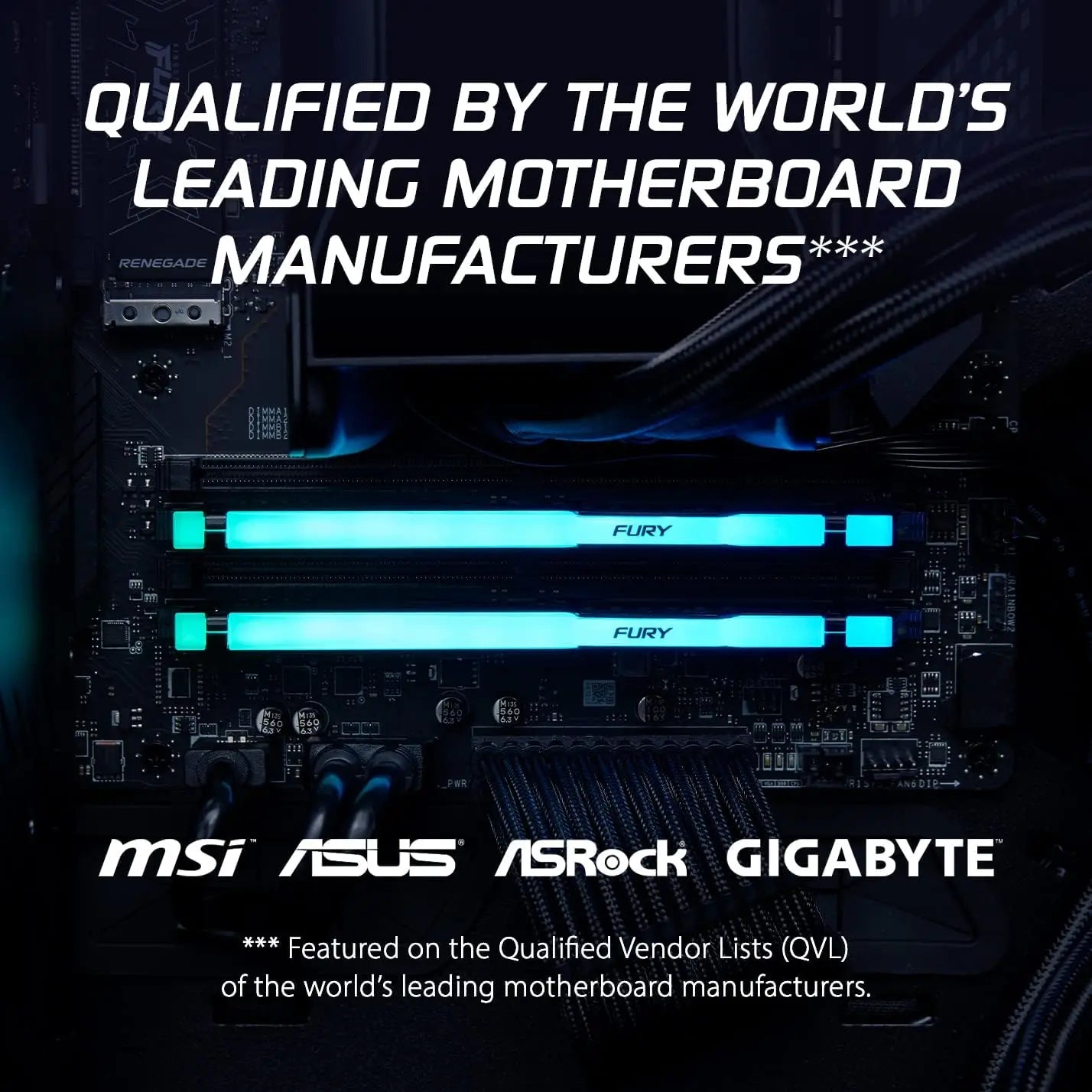 Kingston FURY Beast RGB DDR5 RAM 8GB 16GB 32GB 5200 5600 6000 6400 6800MHz Desktop AMD Intel CPU Motherboard Memory 288 PIN 1.1V