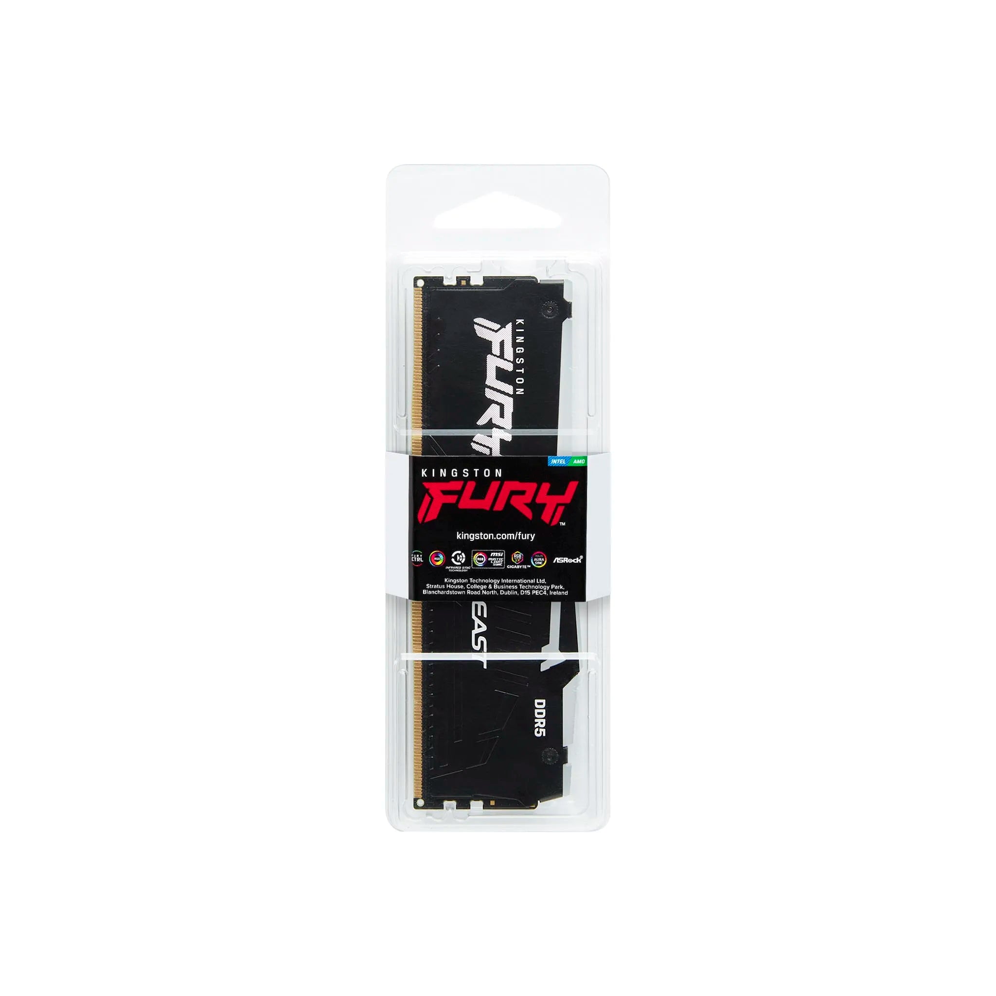 Kingston FURY Beast RGB DDR5 RAM 8GB 16GB 32GB 5200 5600 6000 6400 6800MHz Desktop AMD Intel CPU Motherboard Memory 288 PIN 1.1V