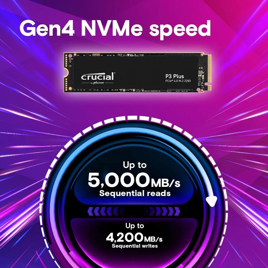 Crucial P3 Plus 1TB 2TB PCIe Gen4 NVMe M.2 SSD Internal Hard Drive(OEM Package)&Crucial NVME 2280 P310 1TB  SSD&Crucial T500 1TB