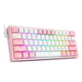 REDRAGON Fizz K617 RGB USB Mini Mechanical Gaming Wired Keyboard Red Switch 60% Redragon Keyboards  Gamers Point
