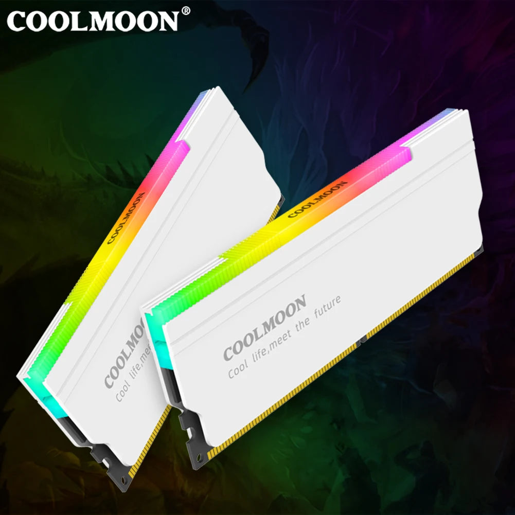 RAM Heatsink Aura Sync DDR4 DDR3 Memory Heat Sink with Thermal Silicone Pad for Desktop Computer PC Memory