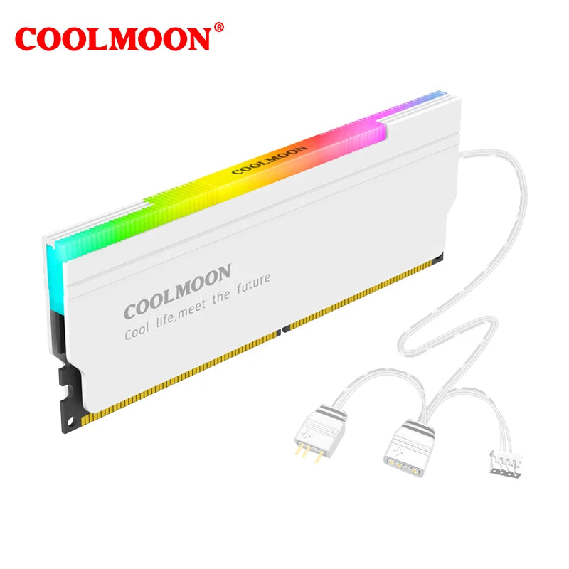 RAM Heatsink Aura Sync DDR4 DDR3 Memory Heat Sink with Thermal Silicone Pad for Desktop Computer PC Memory