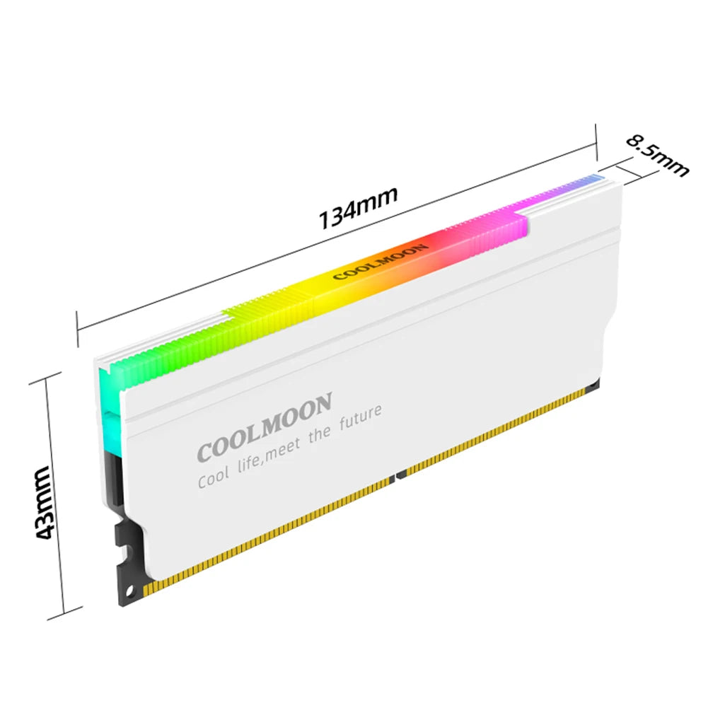 RAM Heatsink Aura Sync DDR4 DDR3 Memory Heat Sink with Thermal Silicone Pad for Desktop Computer PC Memory