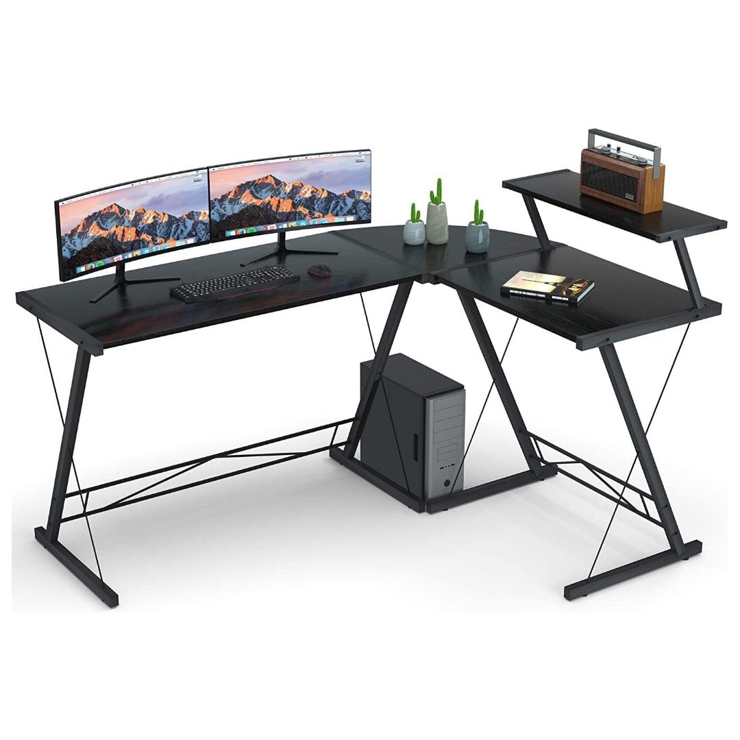 GAMEON Slayer II XL L-Shaped Gaming Desk 3-in-1 Extra-Large Surface