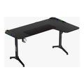 Twisted Minds Warrior L-Shaped RGB Gaming Desk — Corner Black