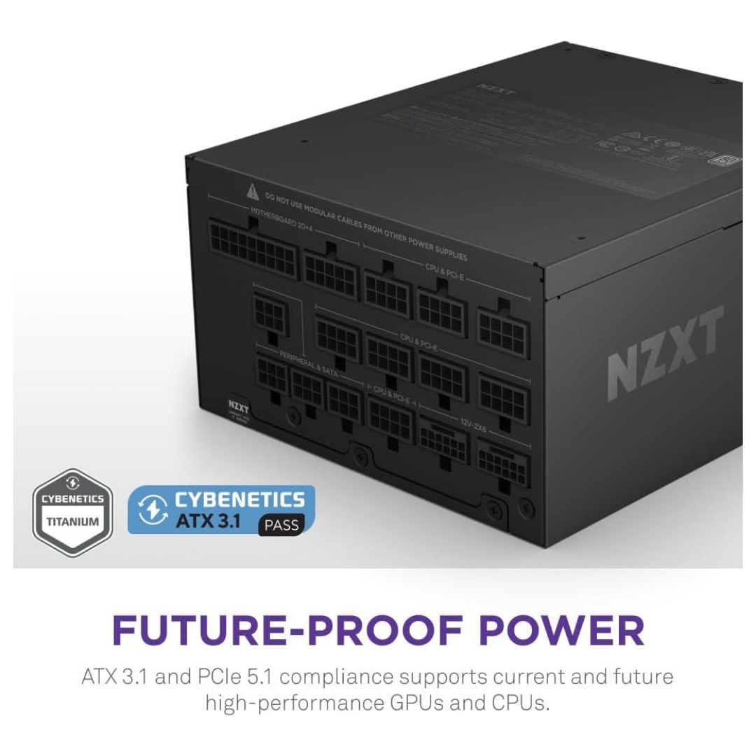 NZXT C1500 Platinum ATX 3.1 | Fully Modular PC Gaming Power Supply - 1500W