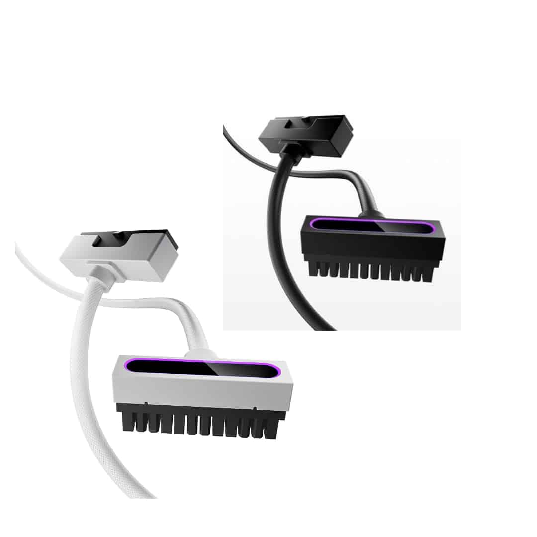 ACE HYDEYS V2 24-Pin RGB Sleeved Cable Black White