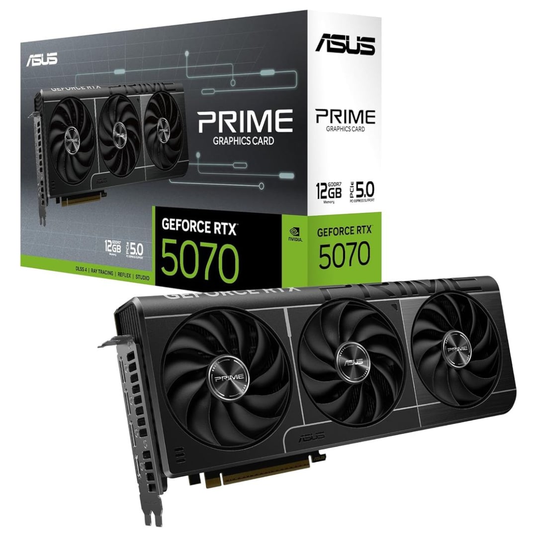 ASUS Prime GeForce RTX 5070 12GB GDDR7 SFF Ready Graphics Card