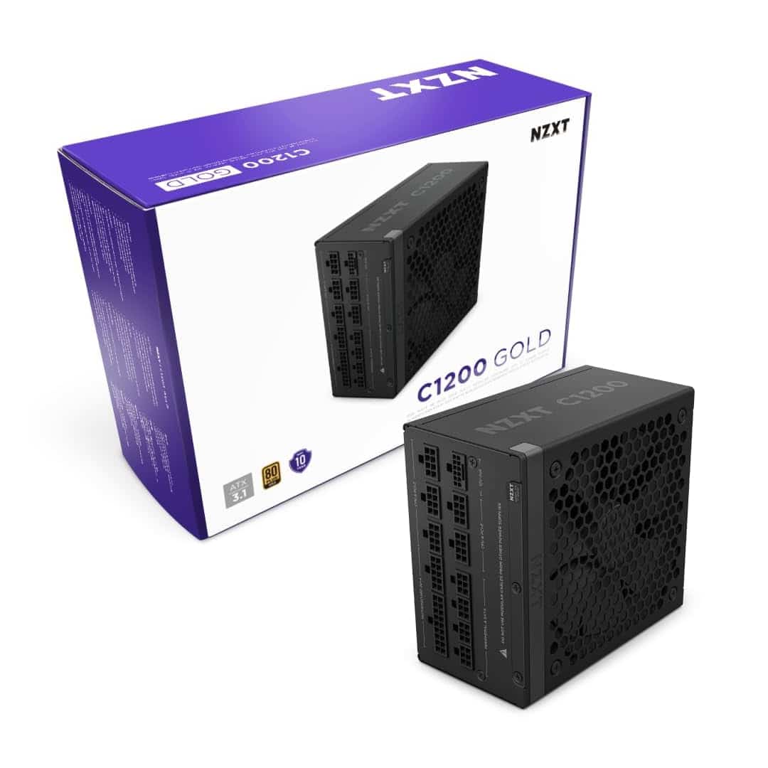 NZXT 3.1 ATX 1200W 80 Plus Gold Fully Modular Power Supply | Gamers Point Bahrain