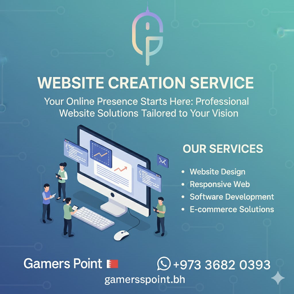 Enterprise Website & Growth Package — 1,200 BHD Gamers Point Services Website Service  Gamers Point